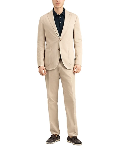 Boglioli Garment Dyed Cotton Twill Slim Fit Suit