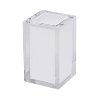 Lucite Toothbrush Cup - White