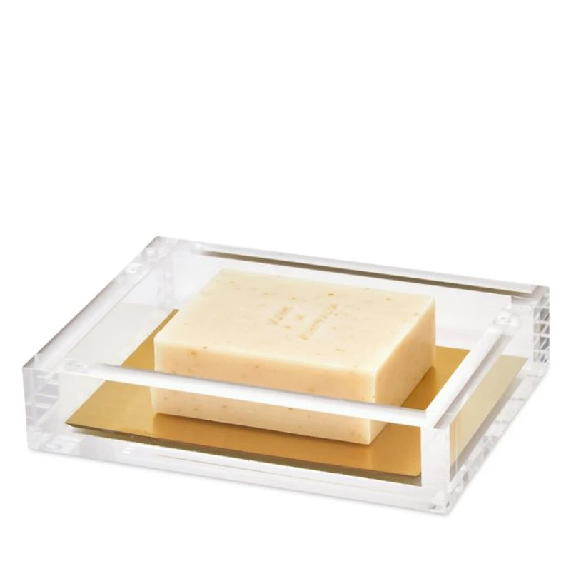 Lucite Soap Dish - Gold