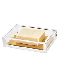 Tizo Lucite Soap Dish, Gold