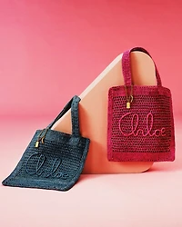 Summer Banana Raffia Tote