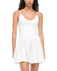 Staud Dena Poplin Mini Dress