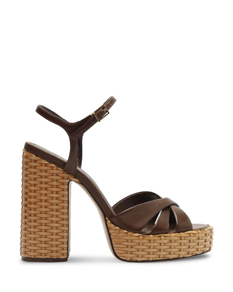 Women's Keefa Straw High Heel Platform Sandals