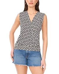 Surplice Sleeveless Top