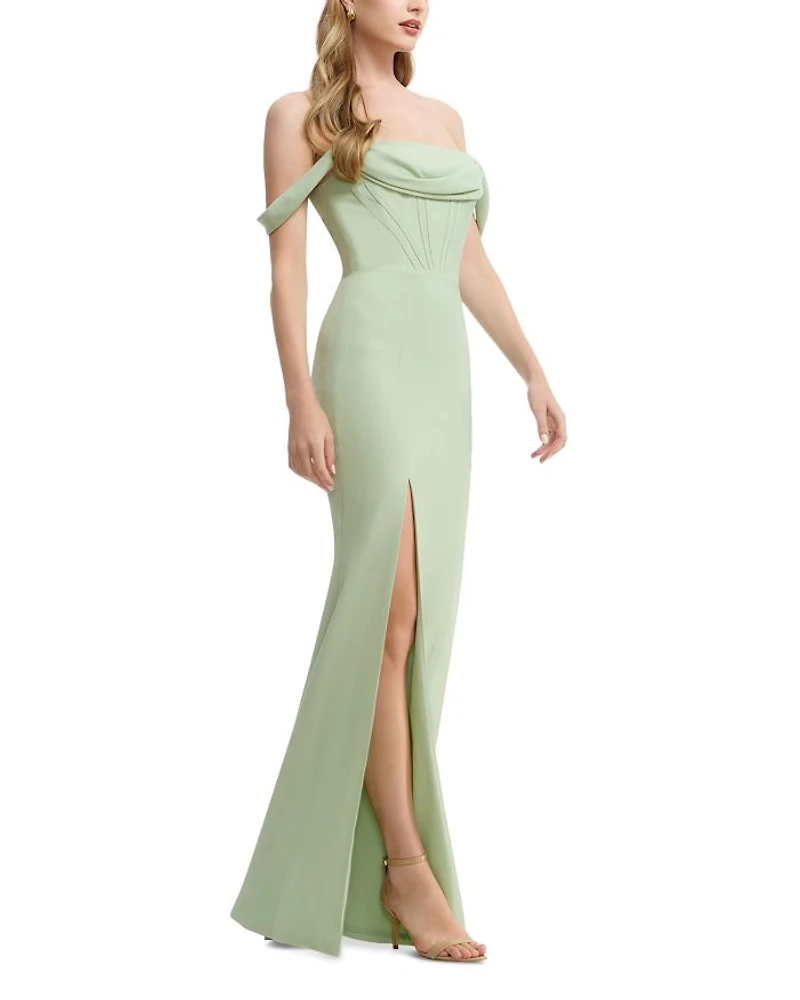 Melania Off-the-Shoulder Gown