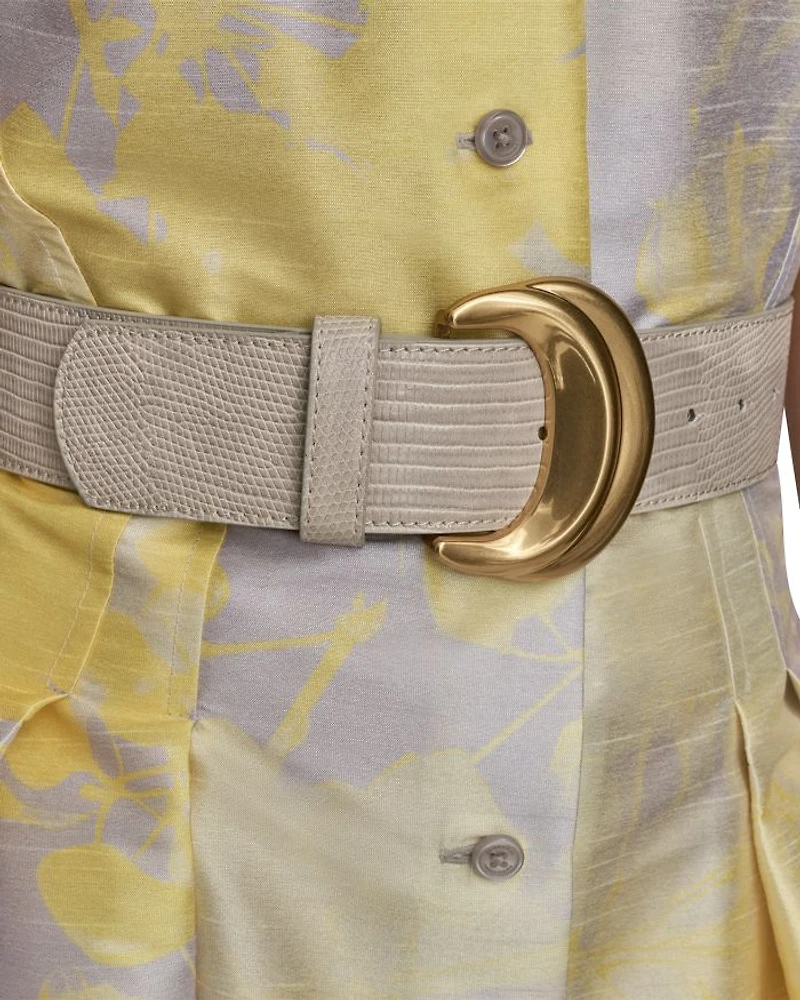 Belted Sleeveless Shirtdress