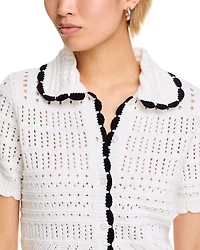 Short Sleeve Knit Polo Top - Exclusive