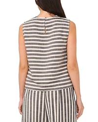 Sleeveless Crewneck Blouse