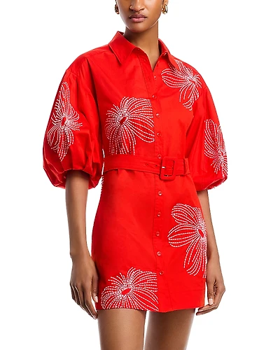 Cinq a Sept Sunburst Rhea Embroidered Dress