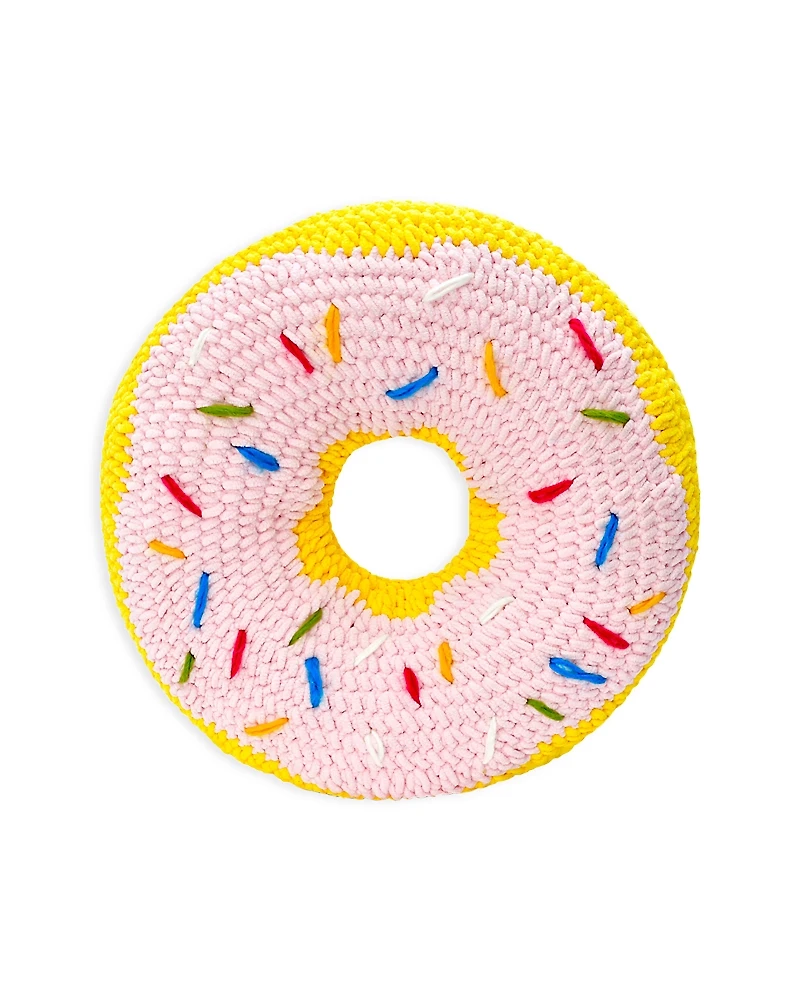 Iscream Crochet Donut Pillow