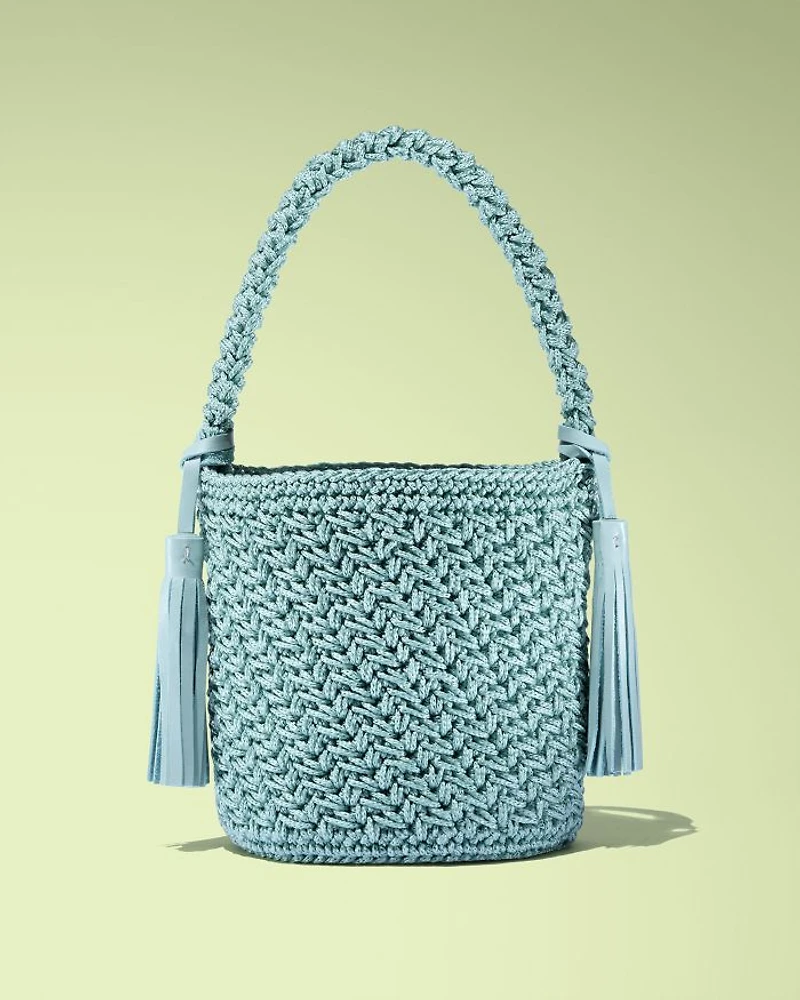 Camila Woven Bucket Bag