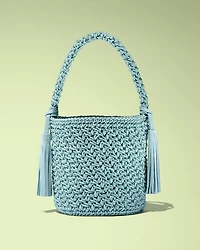 Camila Woven Bucket Bag