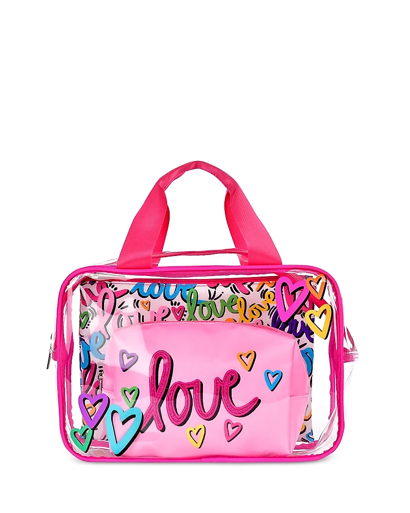 Iscream Corey Paige Love Letters Cosmetic Bag Trio