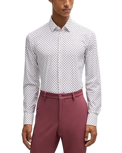 Boss Hank Kent Slim Fit Button Front Shirt