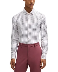 Boss Hank Kent Slim Fit Button Front Shirt