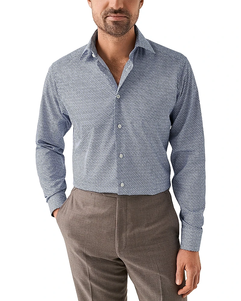 Eton Slim Fit Printed Button Front Shirt