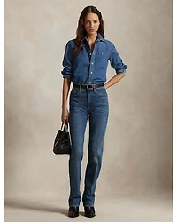 High Rise Straight Jeans