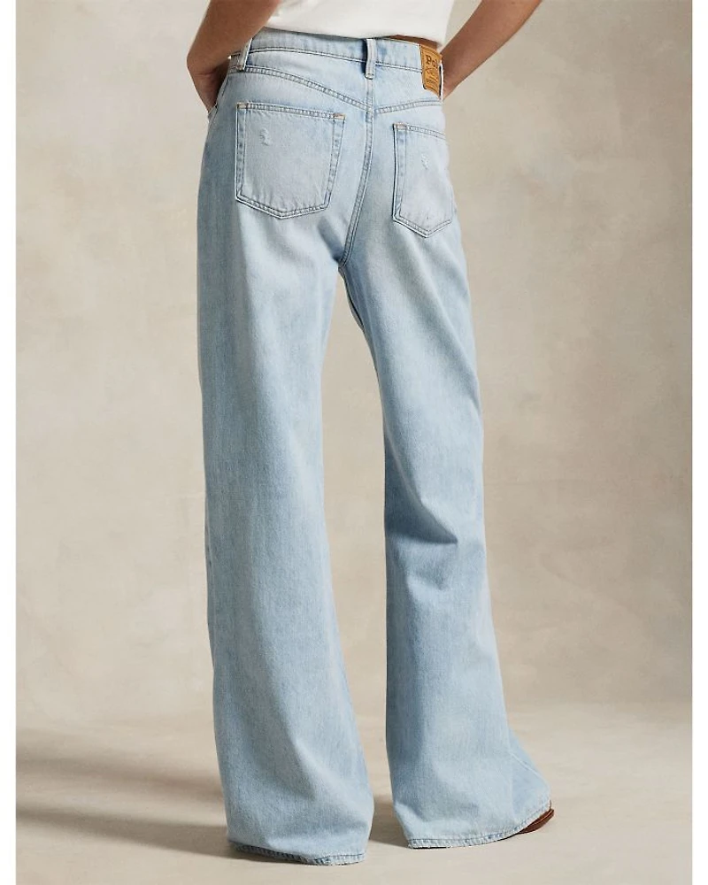 High Rise Wide Leg Jeans Blue
