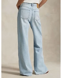 High Rise Wide Leg Jeans Blue