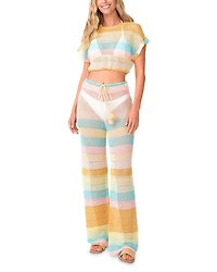 Renee Crochet Cropped Top Swim Cover-Up