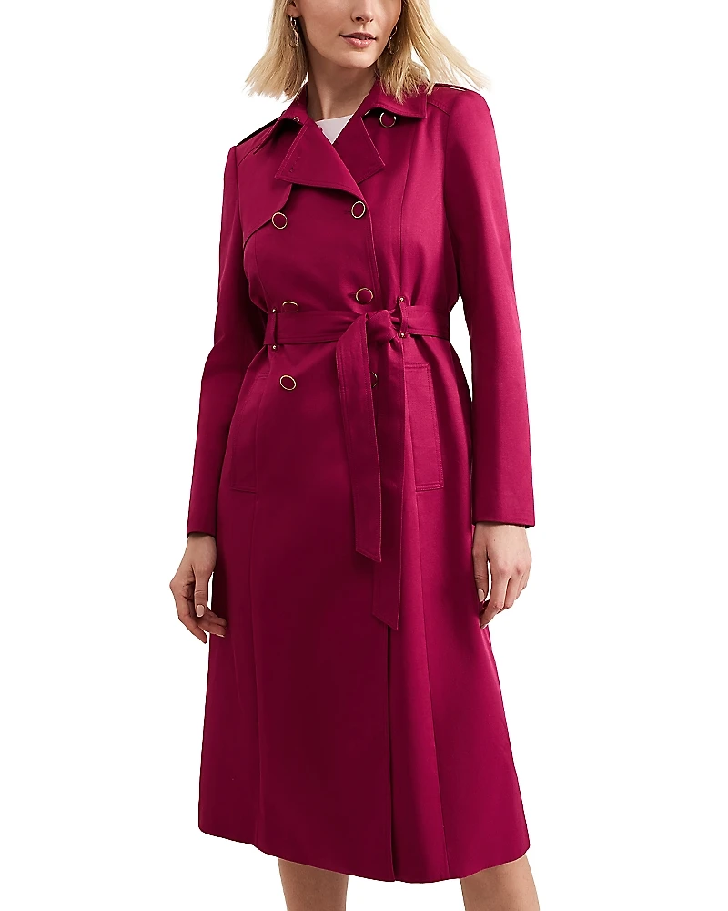 Phase Eight Cheryl Fitted Trench Button Up Jacket