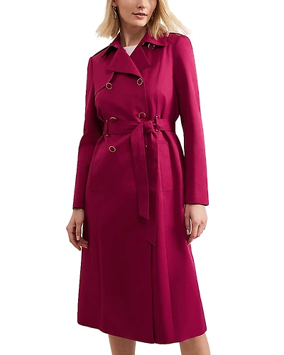 Phase Eight Cheryl Fitted Trench Button Up Jacket