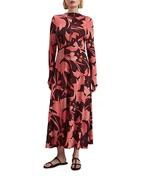 Ted Baker Starlah Jersey Printed Midi Dress