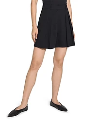 Theory Pleated Linen Shorts