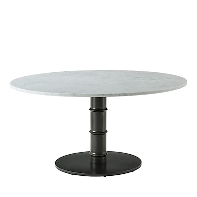 Theodore Alexander Kesden Round Marble Dining Table