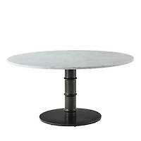 Theodore Alexander Kesden Round Marble Dining Table