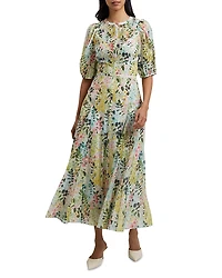Ted Baker Kandea Puff Sleeve Midi Dress