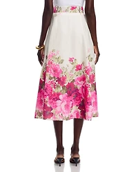 Floral Button Down Skirt