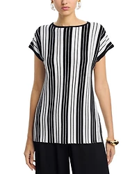 Cap Sleeve Stripped Tunic