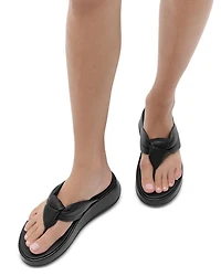 Women's F-Mode Almond Toe Knotted Strap Thong Sandals