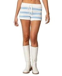 Edikted Amaris Striped Knit Shorts