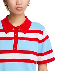 Tillie Short Sleeve Striped Polo