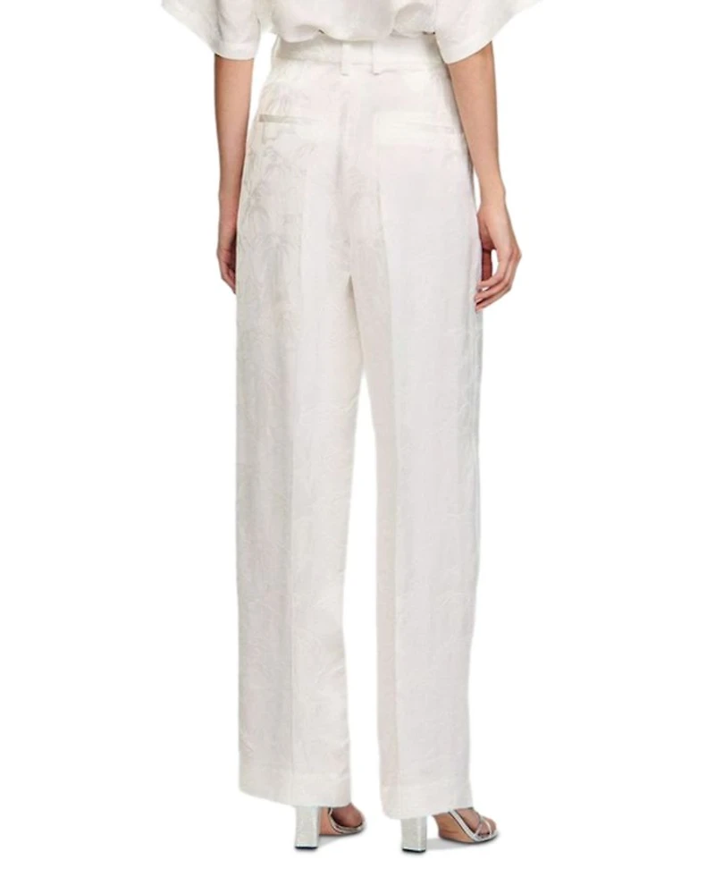 Jacquard Floral Pants