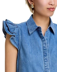 Jem Denim Tiered Mini Dress