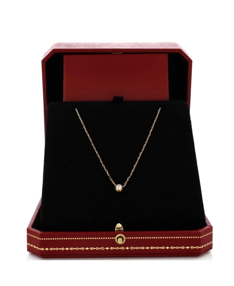 Large D'Amour Pendant Necklace 18K Rose Gold with Diamond