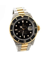 Oyster Perpetual Submariner Date Automatic Watch in Stainless Steel with Gold 40mm
