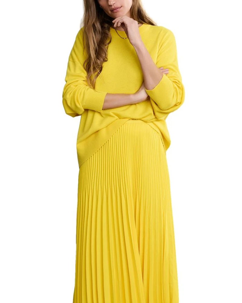 Pleated Maxi Skirt