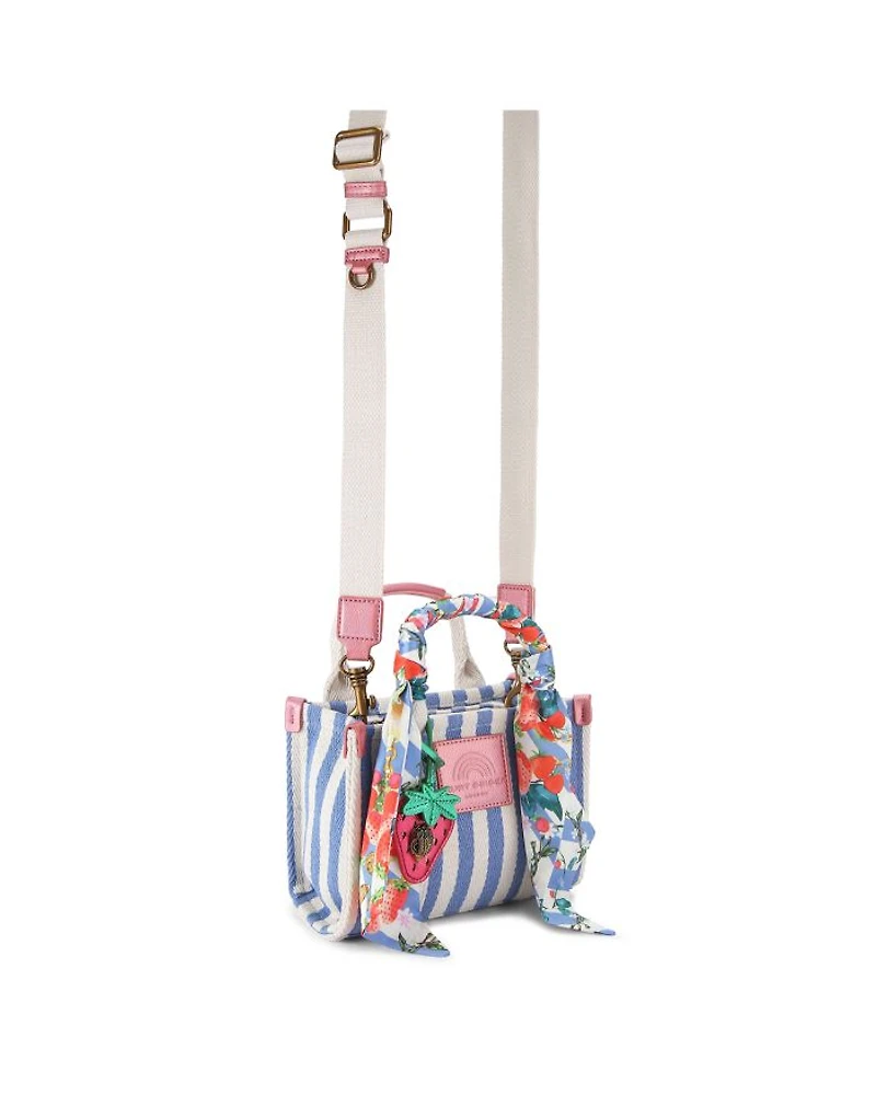 Extra Small Southbank Striped Canvas Tote