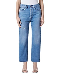 90's Crop Mid Rise Straight Jeans Shrine