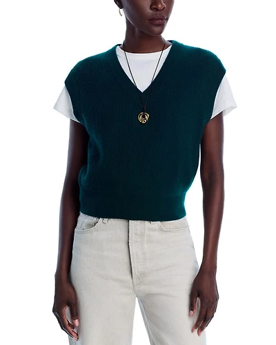 Cashmere Ribbed Vest