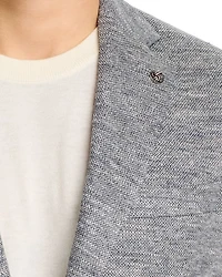 Mélange Linen Blend Jersey Regular Fit Soft Sport Coat