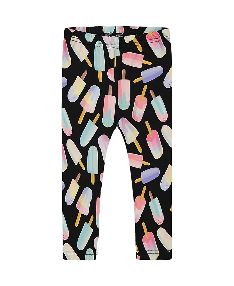 Deux par Deux Girls' Printed Capri Leggings Ice Lollipops - Little Kid