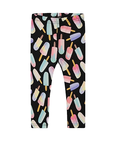 Deux par Deux Girls' Printed Capri Leggings Ice Lollipops - Little Kid