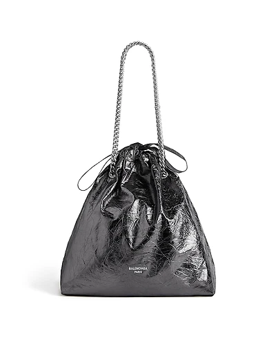 Balenciaga Crush Tote Bag Metallized