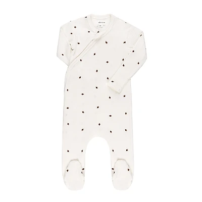 Ely's & Co. Unisex Cotton Ribbed Zipper Footie - Baby
