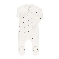 Ely's & Co. Unisex Cotton Ribbed Zipper Footie - Baby